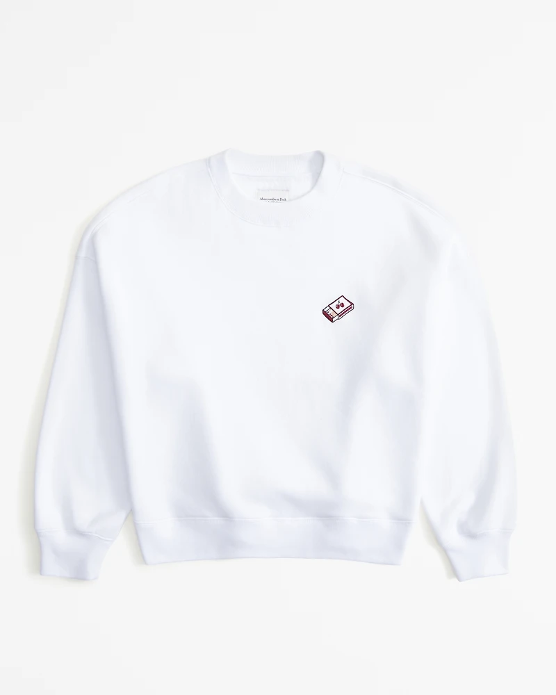 Embroidered Graphic Classic Sunday Crew