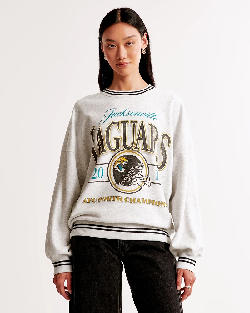 Jacksonville Jaguars Graphic Oversized Sunday Crew