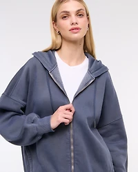 Oversized Sunday Hooded Full-Zip