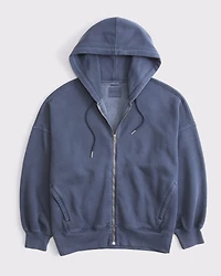 Oversized Sunday Hooded Full-Zip
