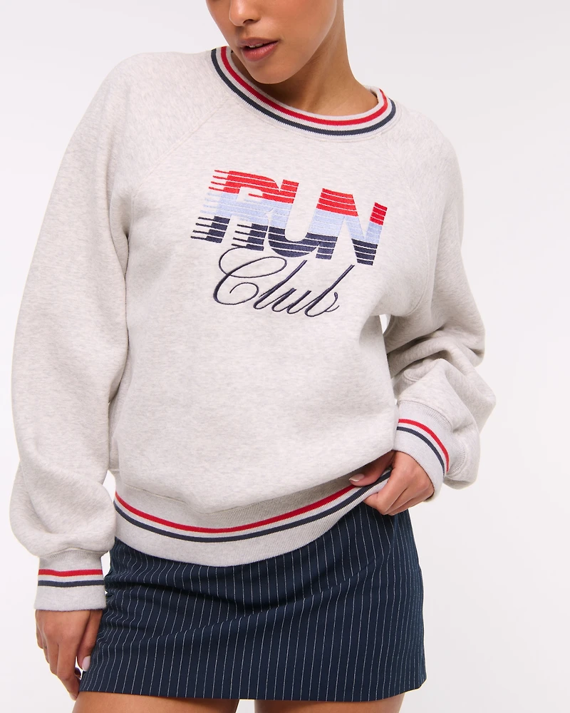 Sporty Graphic Crew