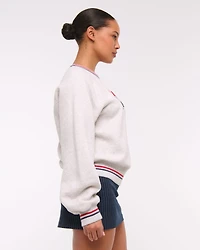 Sporty Graphic Crew
