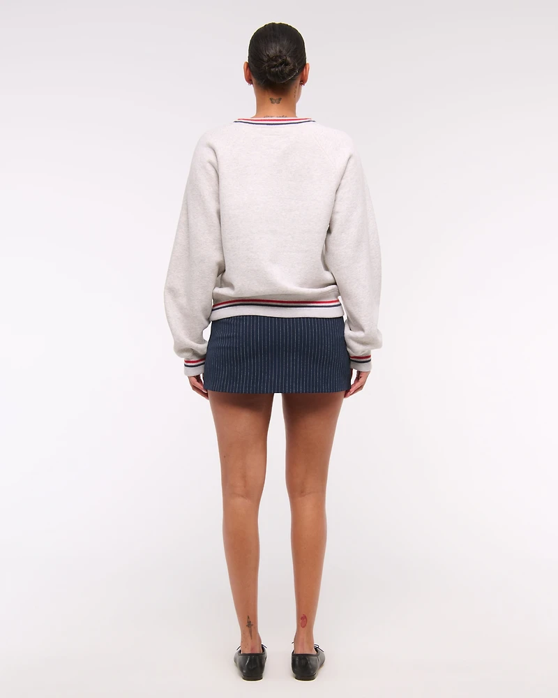 Sporty Graphic Crew