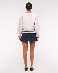 Sporty Graphic Crew