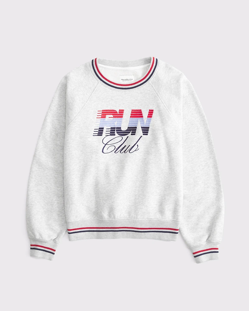 Sporty Graphic Crew
