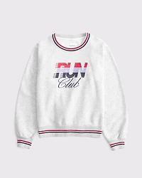 Sporty Graphic Crew