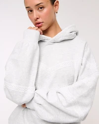 Lace-Trim Oversized Sunday Hoodie