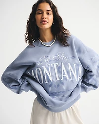 Wyoming Oversized Sunday Crew