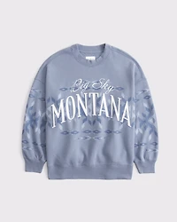 Wyoming Oversized Sunday Crew