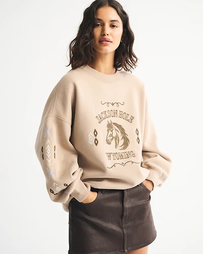 Wyoming Oversized Sunday Crew