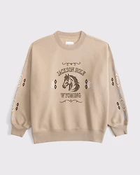 Wyoming Oversized Sunday Crew