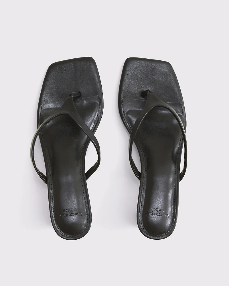 Thong Kitten Heel Sandals