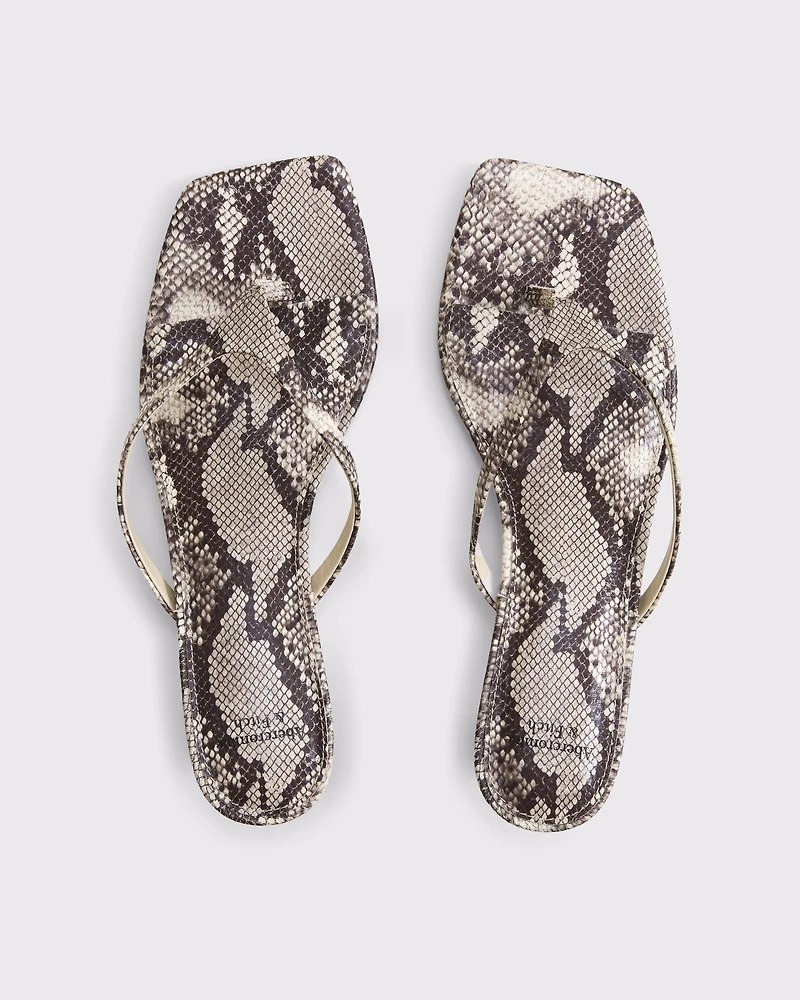 Thong Kitten Heel Sandals