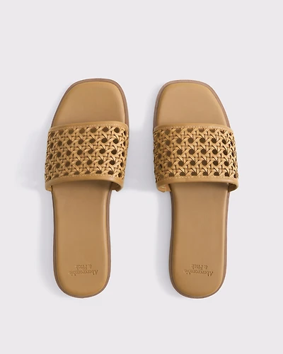 Woven Slide Sandals