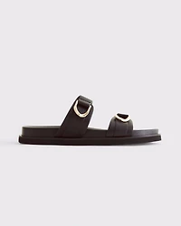 Double-Strap Hardware Sandals