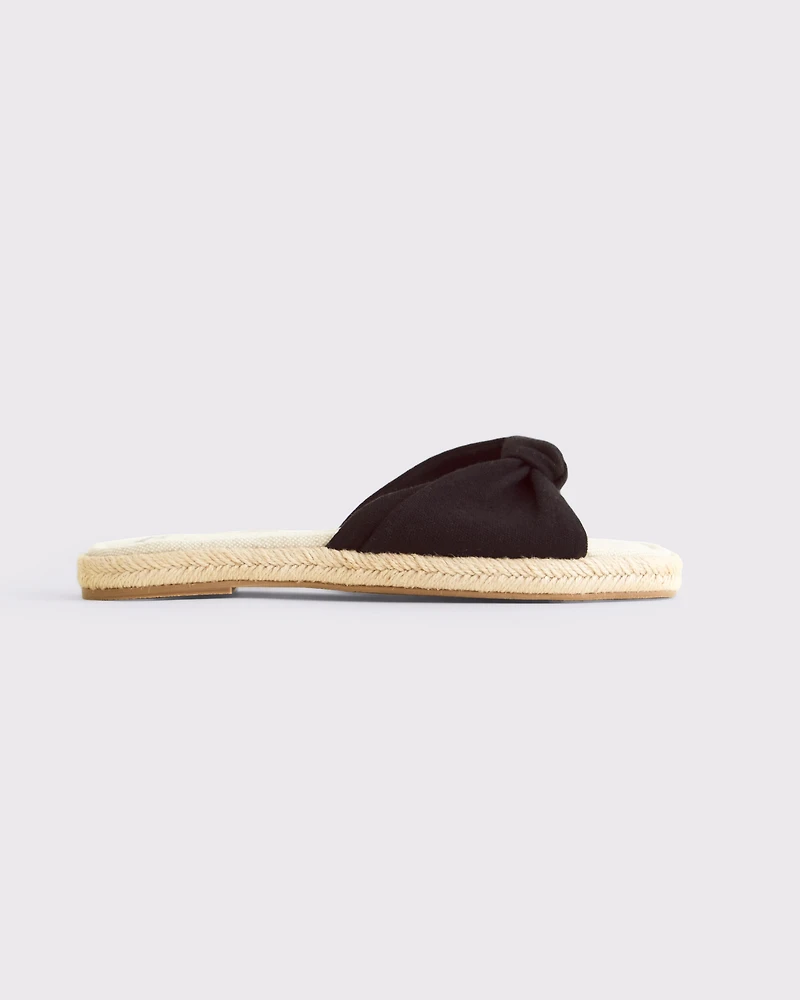 Espadrille Slide Sandals