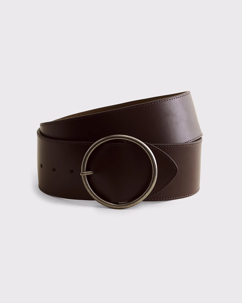 Wide Leather Belt