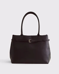 Modern Belted City Tote Bag