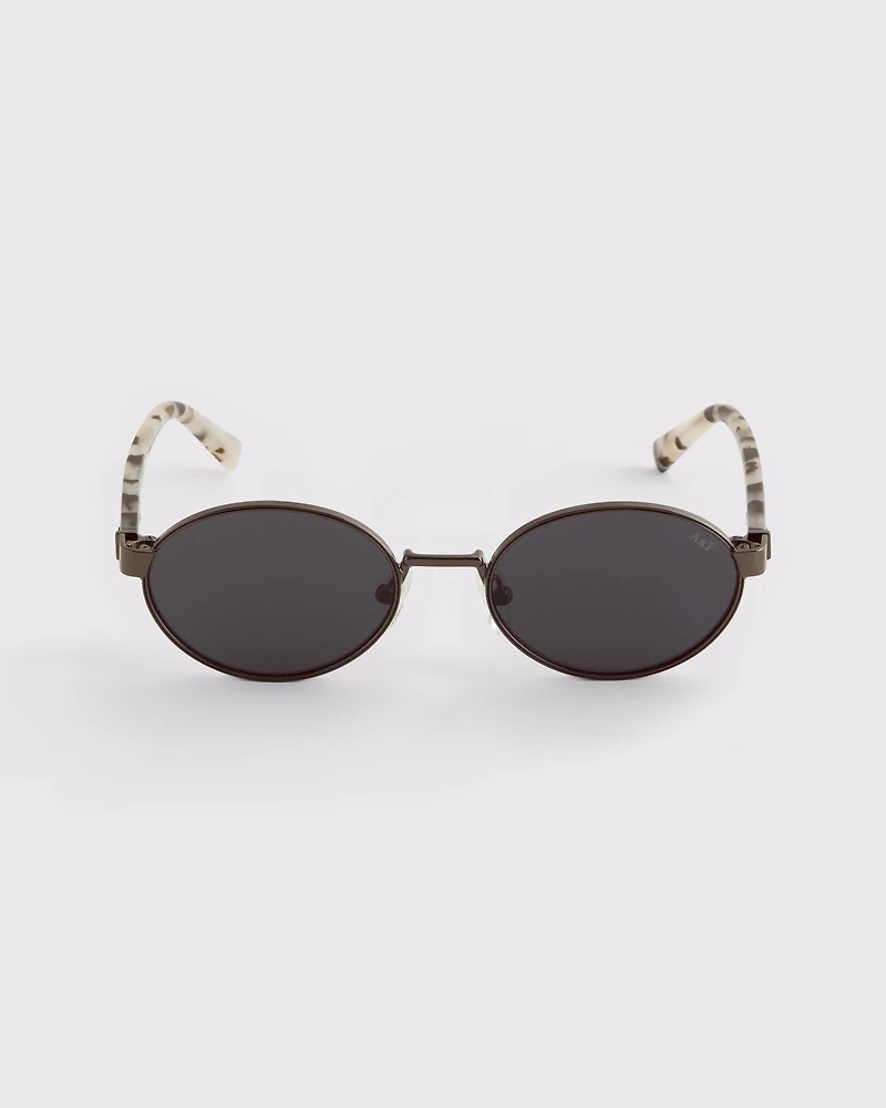 Wire Frame Oval Sunglasses