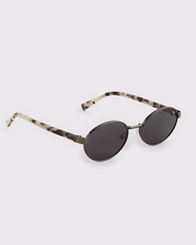 Wire Frame Oval Sunglasses