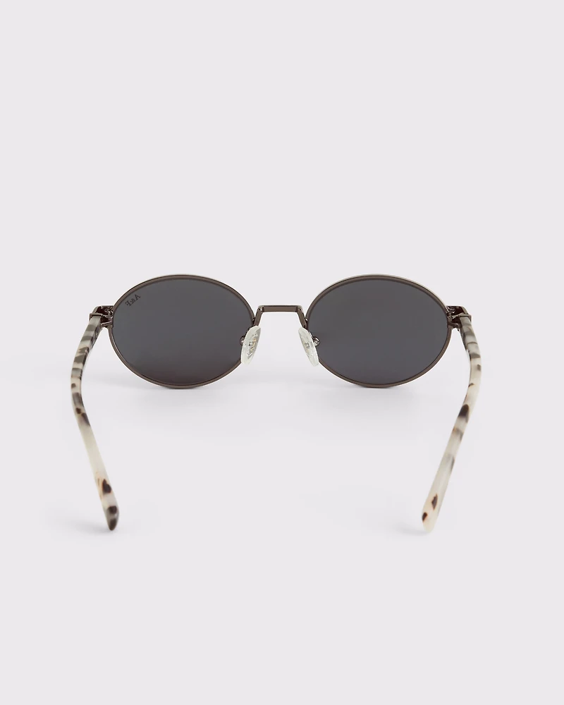 Wire Frame Oval Sunglasses