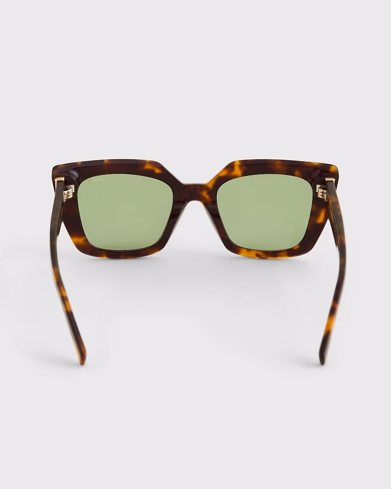 Wide Cat Eye Sunglasses