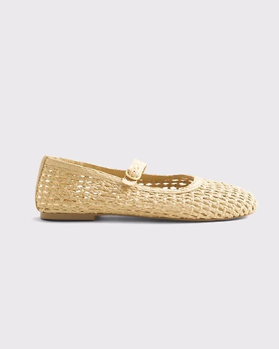 Mary Jane Crochet-Style Flats