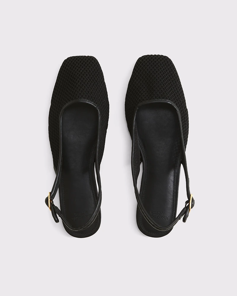 Slingback Mesh Flats
