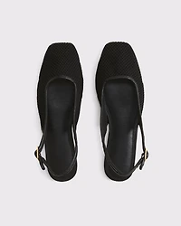 Slingback Mesh Flats