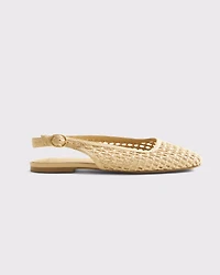 Slingback Crochet-Style Flats