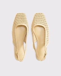 Slingback Crochet-Style Flats