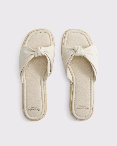 Knotted Slide Sandals