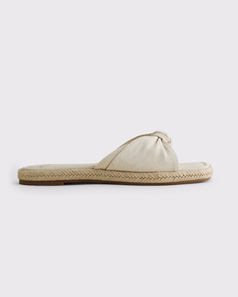 Knotted Slide Sandals