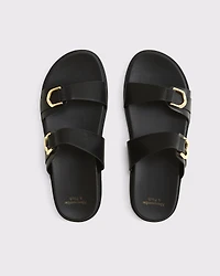 Double-Strap Hardware Sandals