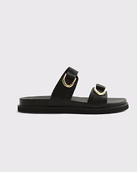 Double-Strap Hardware Sandals