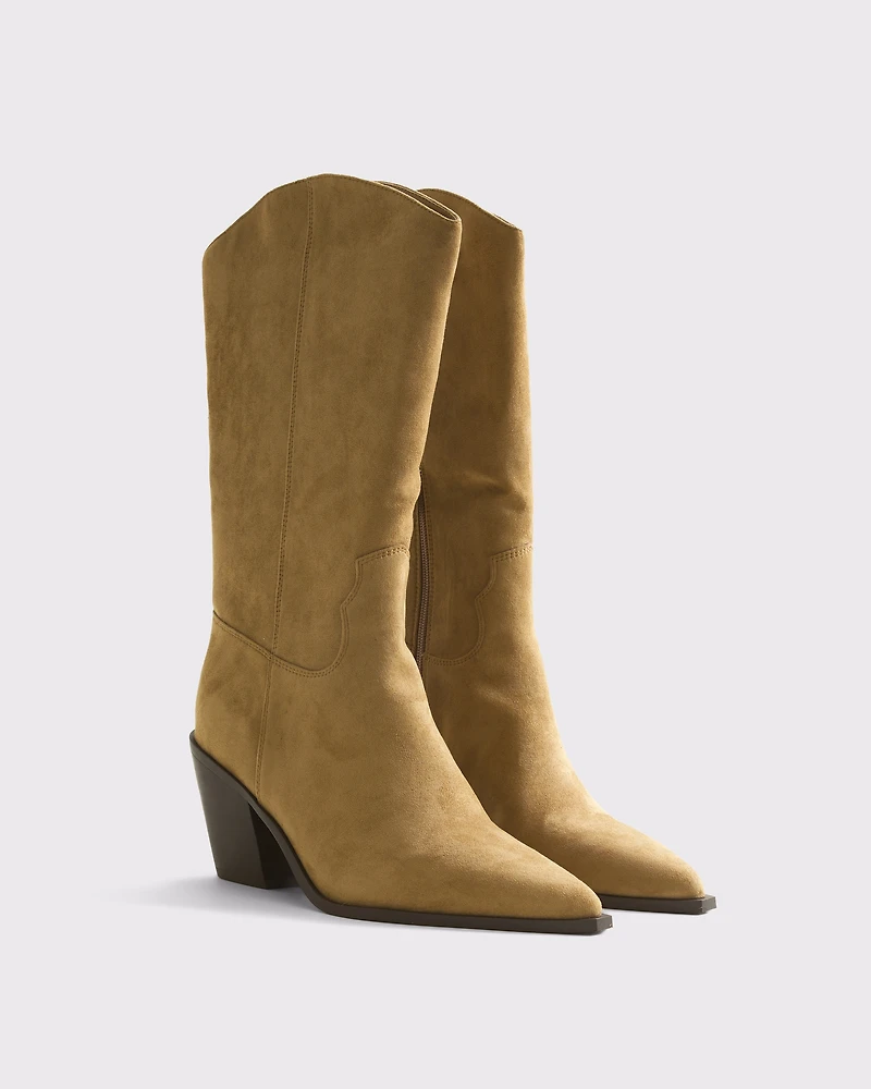 Western Vegan Leather Boots