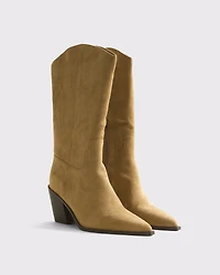 Western Vegan Leather Boots