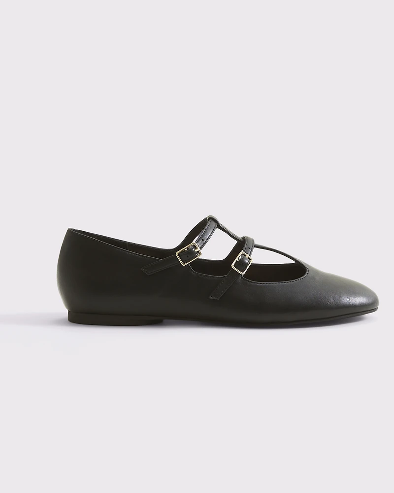 Mary Jane T-Strap Flats