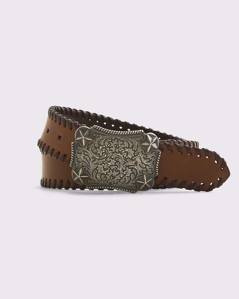 Western Leather Belt