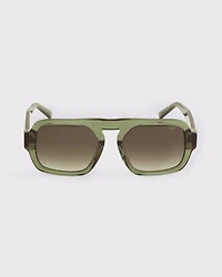 Rectangular Aviator Sunglasses
