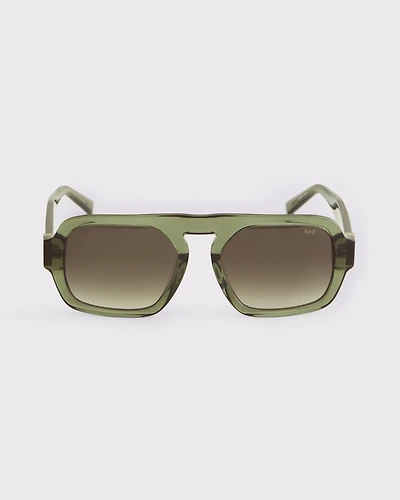 Rectangular Aviator Sunglasses