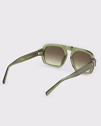 Rectangular Aviator Sunglasses