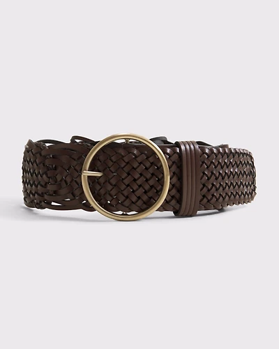 Wide Braided Belt