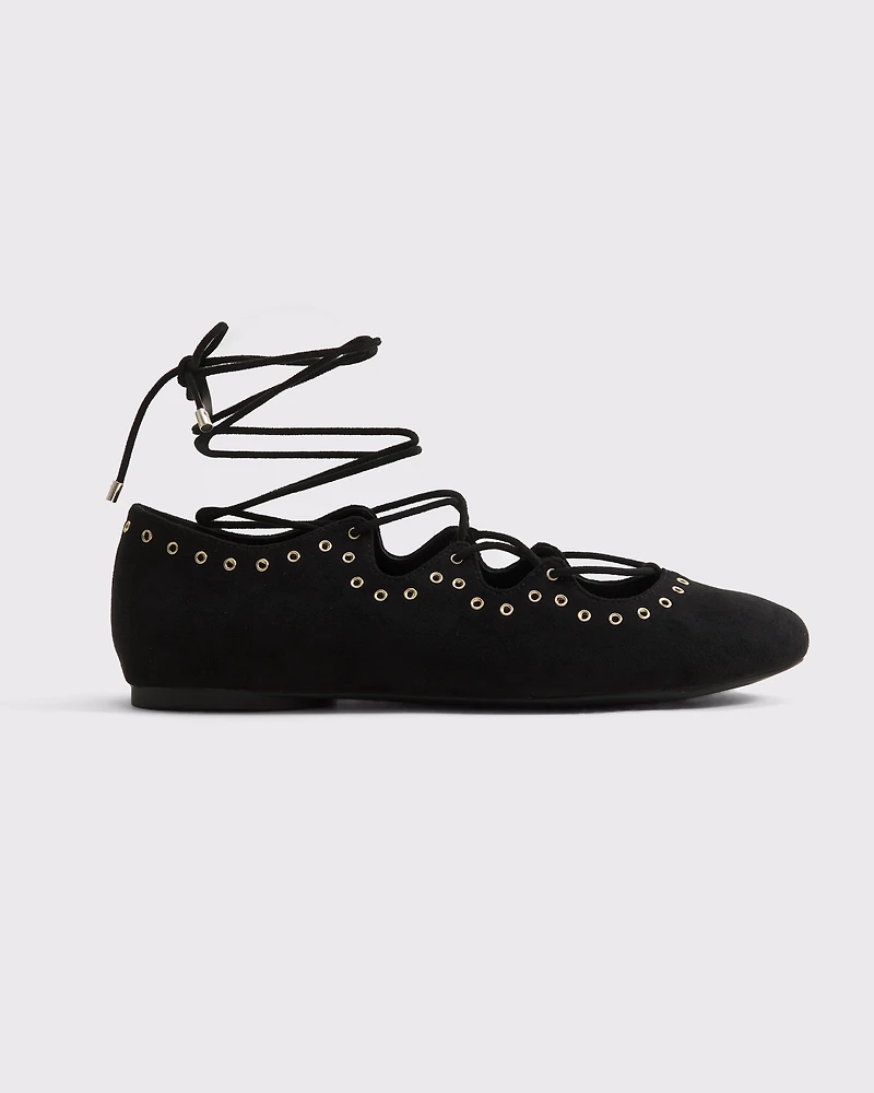 Boho Lace-Up Flats