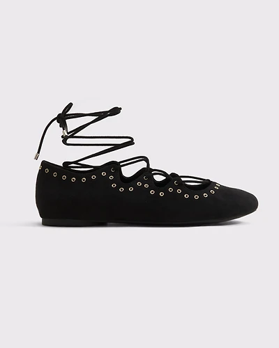 Boho Lace-Up Flats