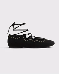 Boho Lace-Up Flats