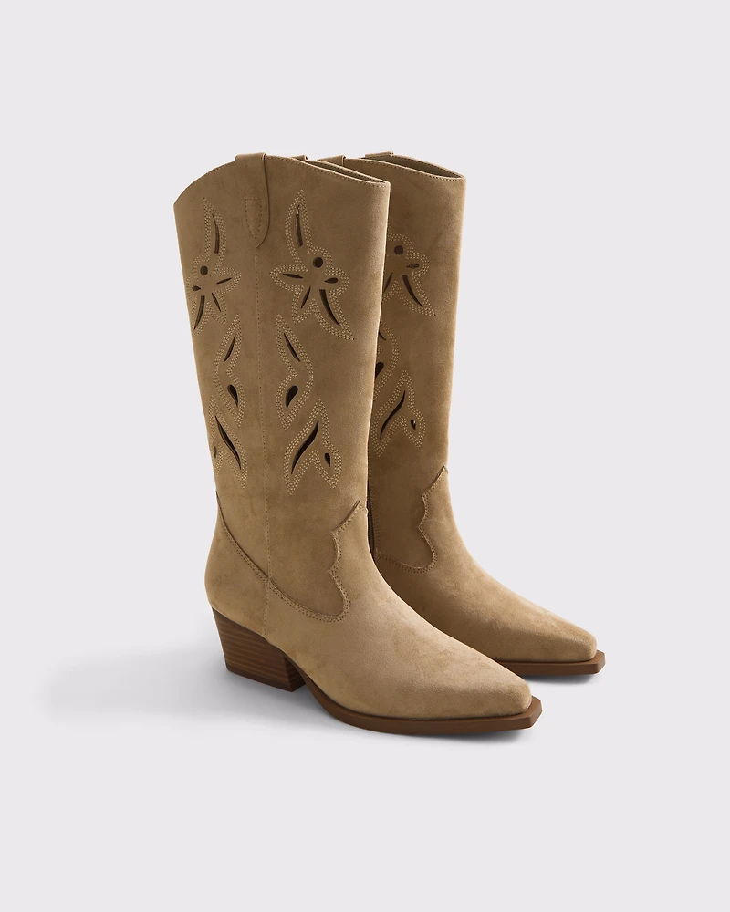 Western Cutwork Boots