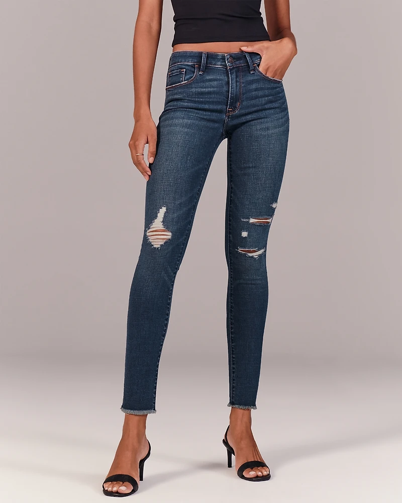 Mid Rise Super Skinny Jeans