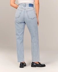 Jeans rectos al tobillo de tiro superalto Curve Love