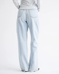 Jeans holgados de tiro alto